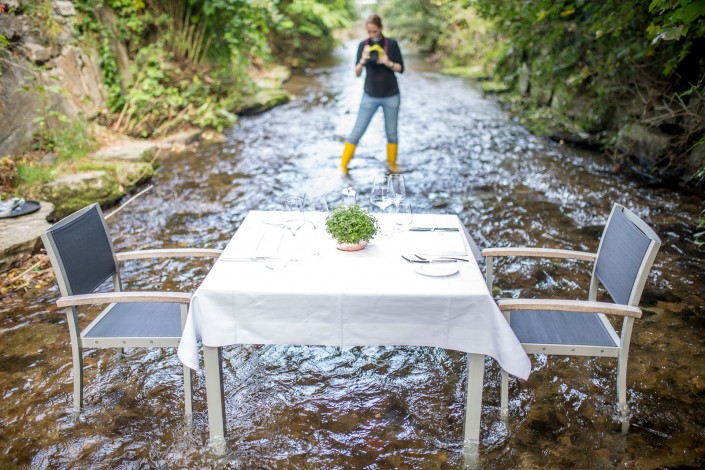 Stainzerhof - Hinter den Kulissen - Dinner im Bachbett